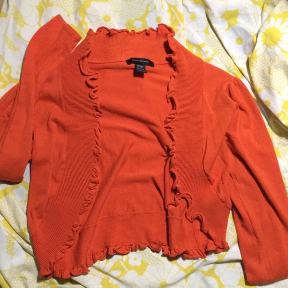 Ashley Stewart 12 Open Ruffle Cardigan - Picture 4 of 4